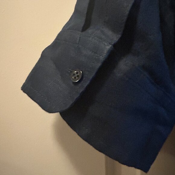 🆕 Ralph Lauren Tie-Front Linen Shirtdress, Size 12 - Picture 8 of 10